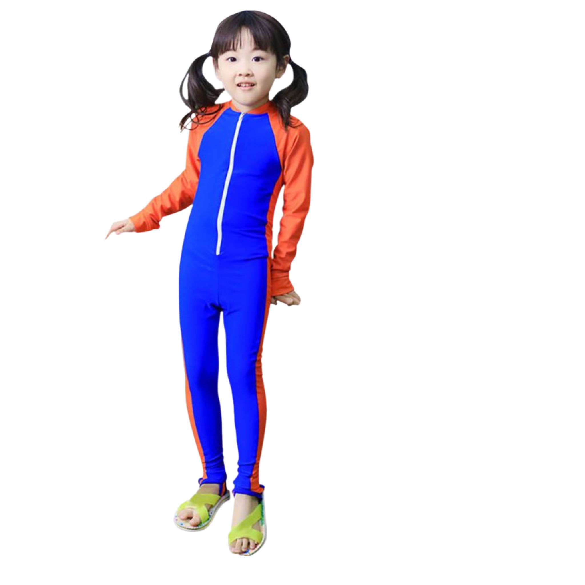 **พร้อมส่ง ชุดว่ายน้ำ เด็กชาย ชุดบอดี้สูท แขนยาวรัดส้น