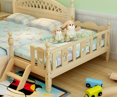 เตียงนอนไม้ เตียงเดี่ยวสำหรับเด็ก KIDDY WAVE สีเบจ TP21005(WDK6)