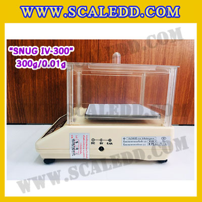 เครื่องชั่งดิจิตอลทศนิยม2ตำแหน่ง 300g x 0.01g เครื่องชั่งน้ำหนักดิจิตอล300กรัม เครื่องชั่งน้ำหนัก300g เครื่องชั่งละเอียดสูง ตาชั่งละเอียดสูง300กรัม พิกัดน้ำหนัก 300g ความละเอียด0.01g ยี่ห้อ JADEVER รุ่น SNUG IV-300