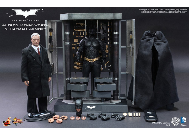 Masterpiece ภาพยนตร์ "The Dark Knight" ขนาด 1/6 อัลเฟรด+โรงอุปกรณ์+แบทแมน