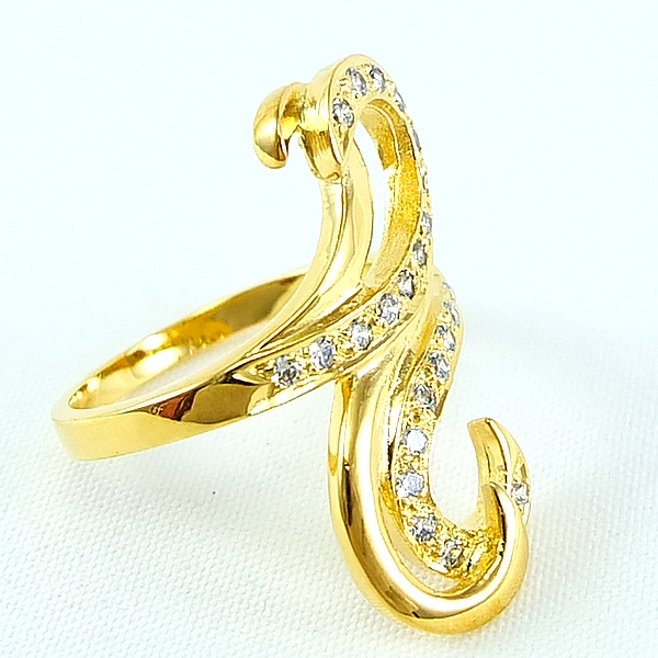 แหวนเงินแท้ราคาถูกชุบทองคำขาว เพชรCZแท้ 0.24 กะรัต งานประณีตสวยงาม สั่งผลิตค่ะ