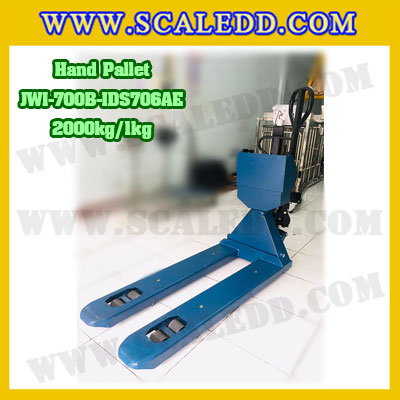 Hand Pallet 2ตัน เครื่องชั่งพาเลท2ตัน เครื่องชั่งพาเลท ตาชั่งแฮนด์พาเลท 2000kg ค่าความละเอียด 1kg ยี่ห้อ JADEVER รุ่น JWI-700B