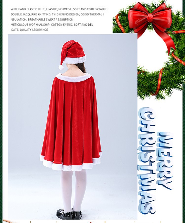 **พร้อมส่ง**ชุดคริสมาสต์ กำมะหยี่ สีแดง*ไม่มีปลอกขา