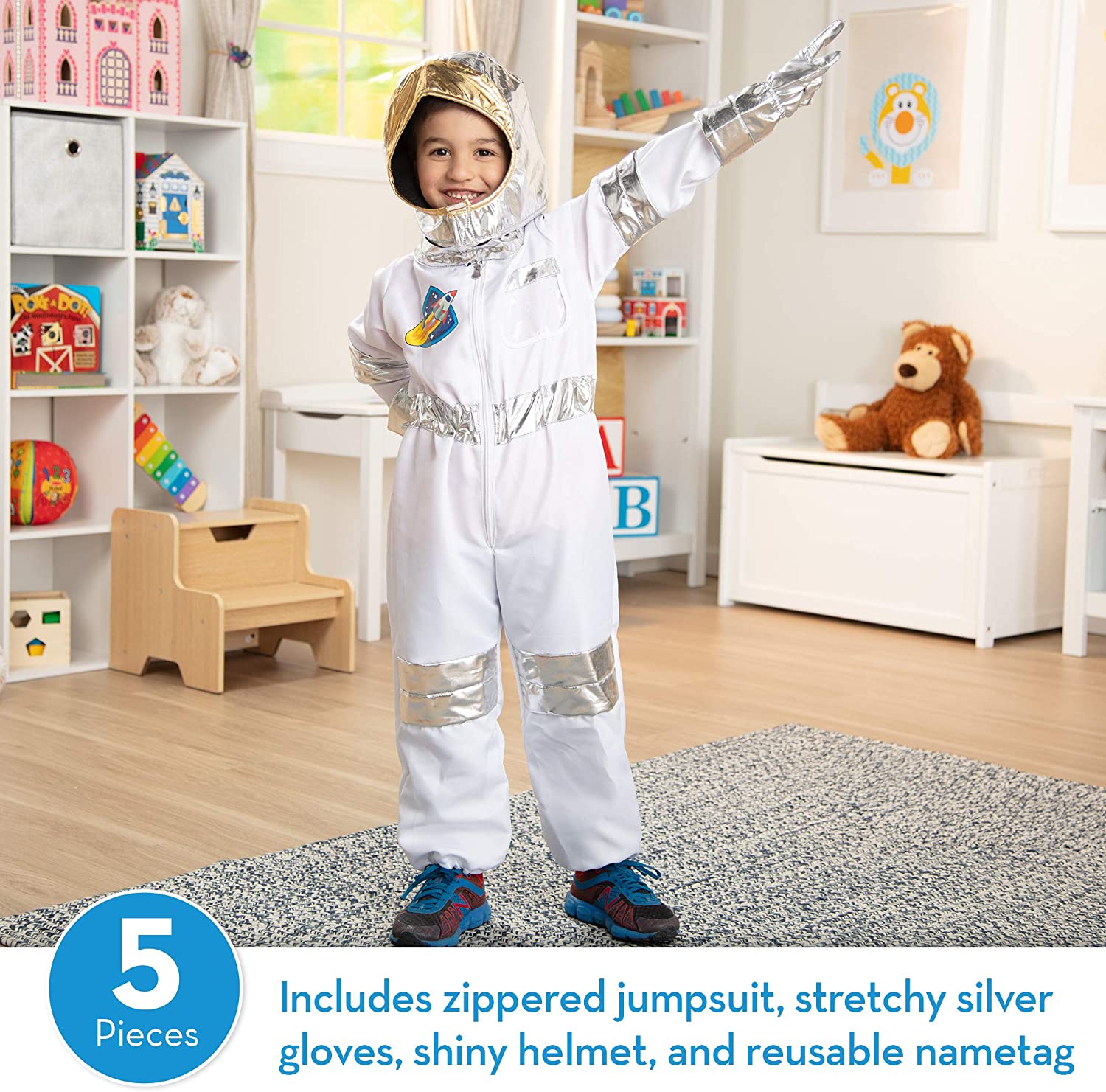 Melissa and Doug Role Play Costume – Astronaut ชุดนักบินอวกาศ