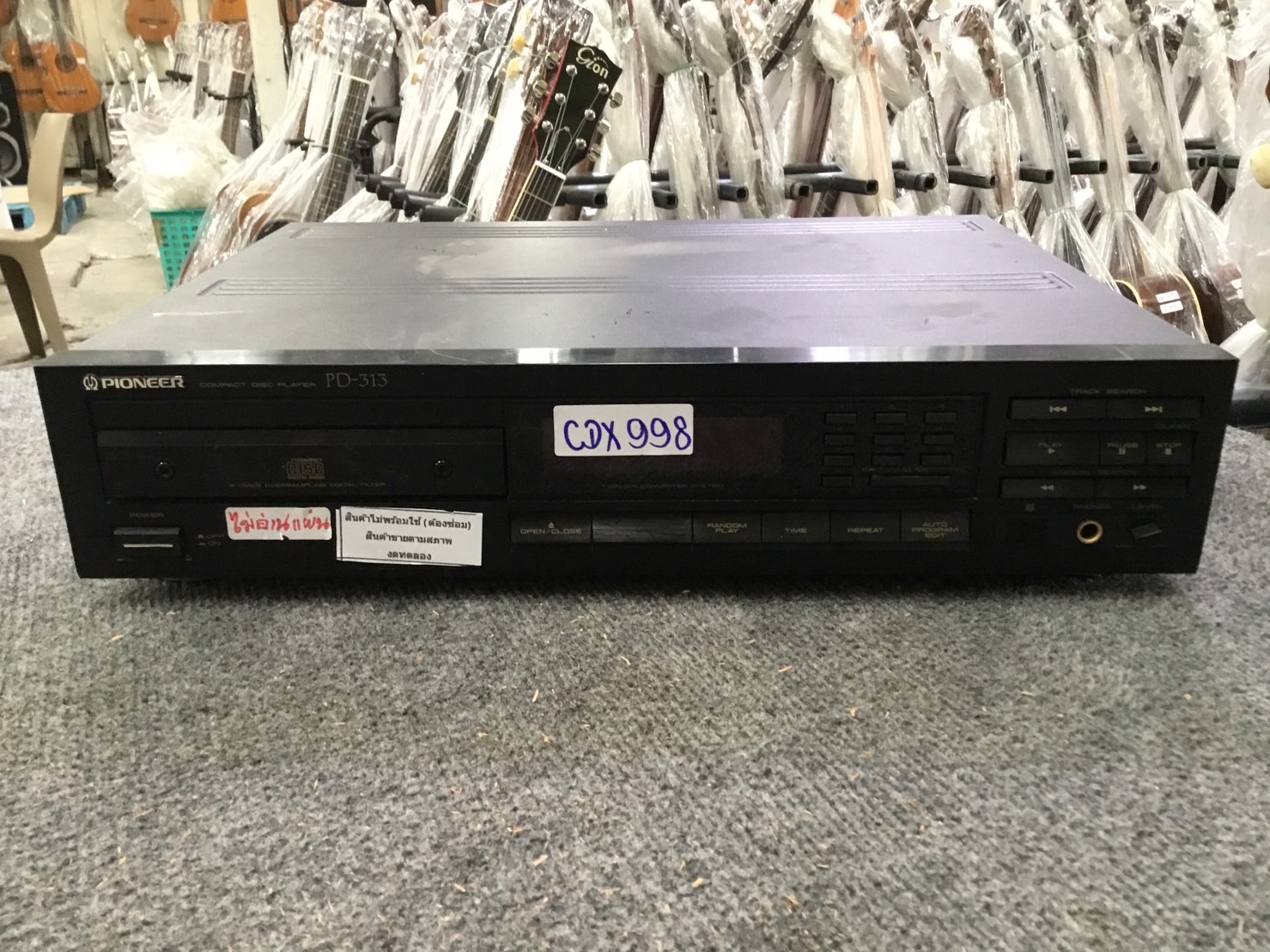 เครื่องเล่น CD PIONEER PD-313 สินค้าไม่พร้อมใช้(ต้องซ่อม)