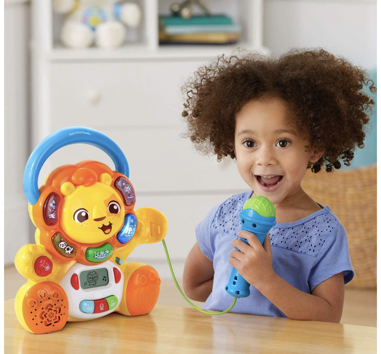 คาราโอเกะพกพาได้ VTech Zoo Jamz Rock & Roar Karaoke, Yellow