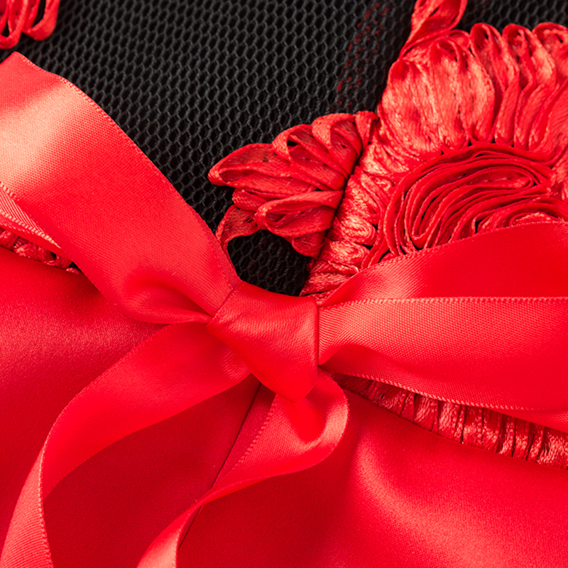 ชุดเดรสเด็ก เดรสออกงาน คอเต่า ลายลูกไม้