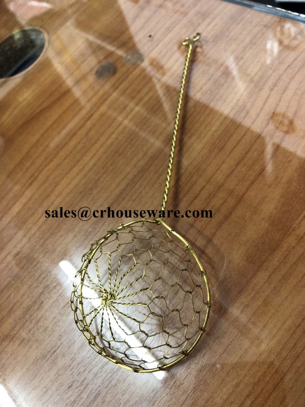 กระบวยลวกสุกี้ ทองเหลือง (โบราณ) 005-kk-001