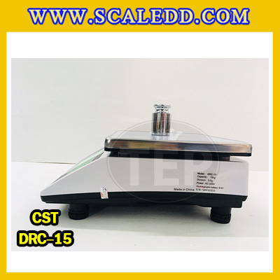 เครื่องชั่งนับจำนวน15kg ตาชั่งนับชิ้นงาน 15kg พิกัดน้ำหนัก 15kg ความละเอียด 0.5g ยี่ห้อ CST รุ่น DRC