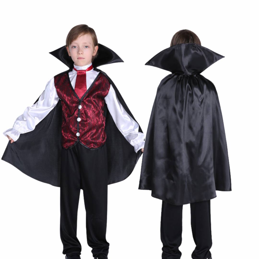 friendly4kid ชุดฮาโลวีน haloween ชาย แวมไพร์ แดรกคูล่า พร้อมผ้าคลุม