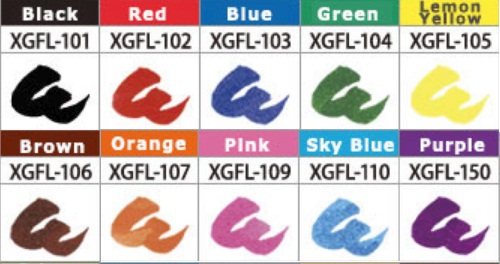 หมึกหลอดปากกาพู่กัน Pentel Art Color