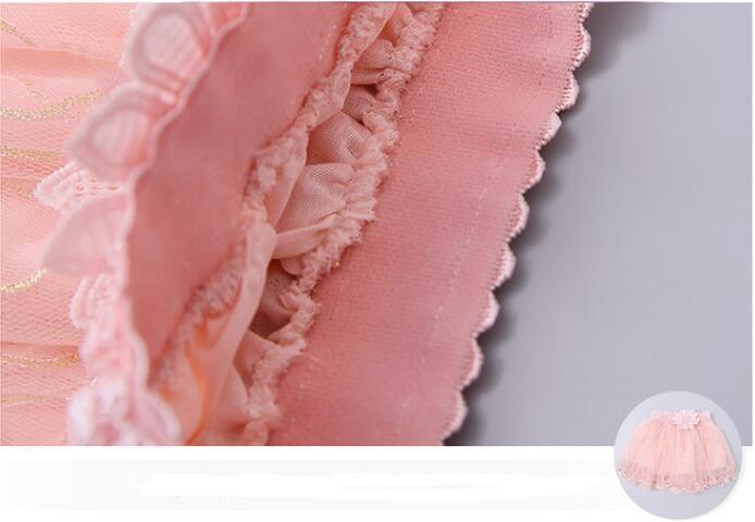 กระโปรง กระโปรงเด็ก ทรงสั้น ระบายขอบ