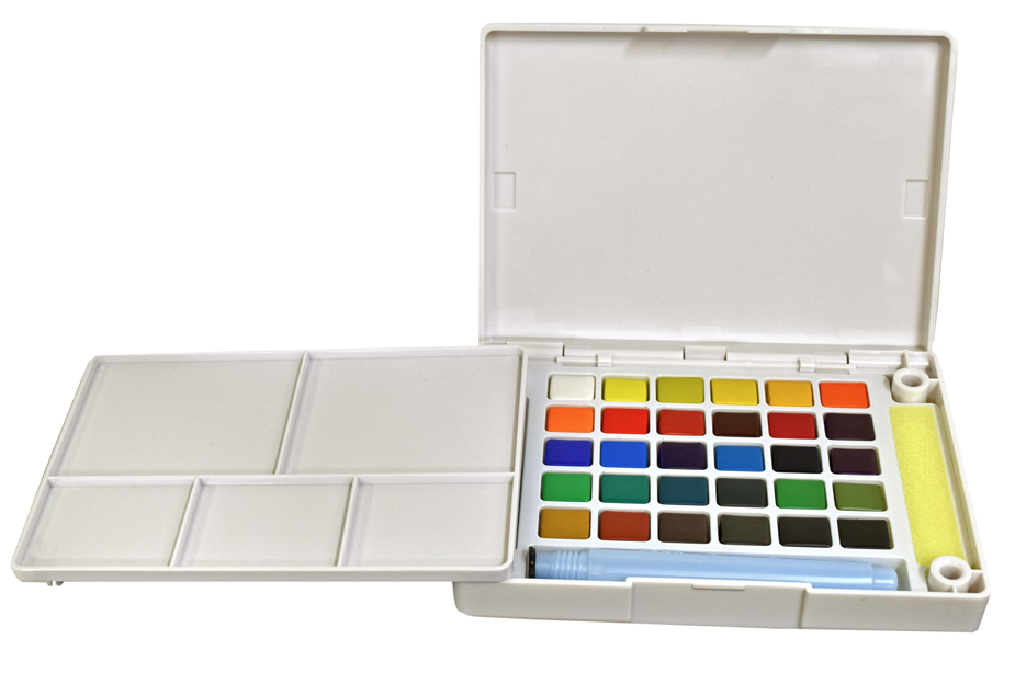 ชุดสีน้ำ Koi 30สี + พู่กันแทงค์