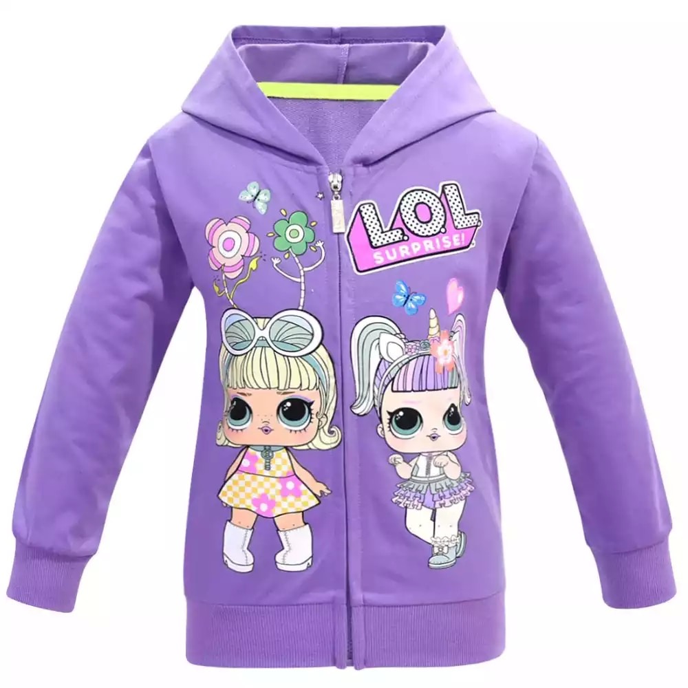 เสื้อกันหนาวเด็ก ซิปหน้า ลาย LOL