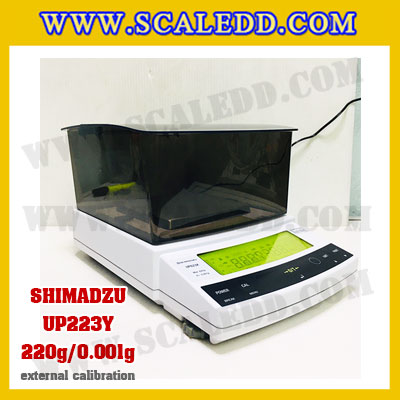 เครื่องชั่งดิจิตอล ทศนิยม 3 ตำแหน่ง รุ่น UP223Y 220gx0.001g เครื่องชั่งละเอียดสูง220g เครื่องชั่งน้ำหนัก220g ตาชั่ง220กรัม พิกัดน้ำหนัก 220g ความละเอียด 0.001g ยี่ห้อ SHIMADZU รุ่น UP223Y