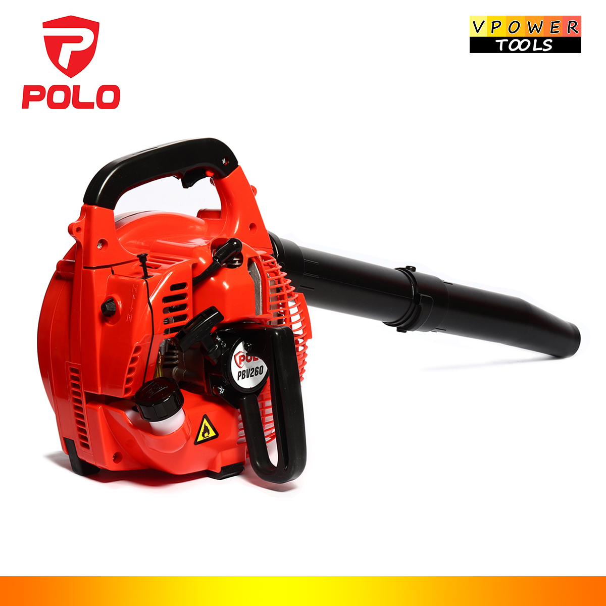 POLO PBV260 เครื่องเป่า ดูดใบไม้ เครื่องยนต์ 2 จังหวะ กำลังเครื่อง 1.02 แรงม้า