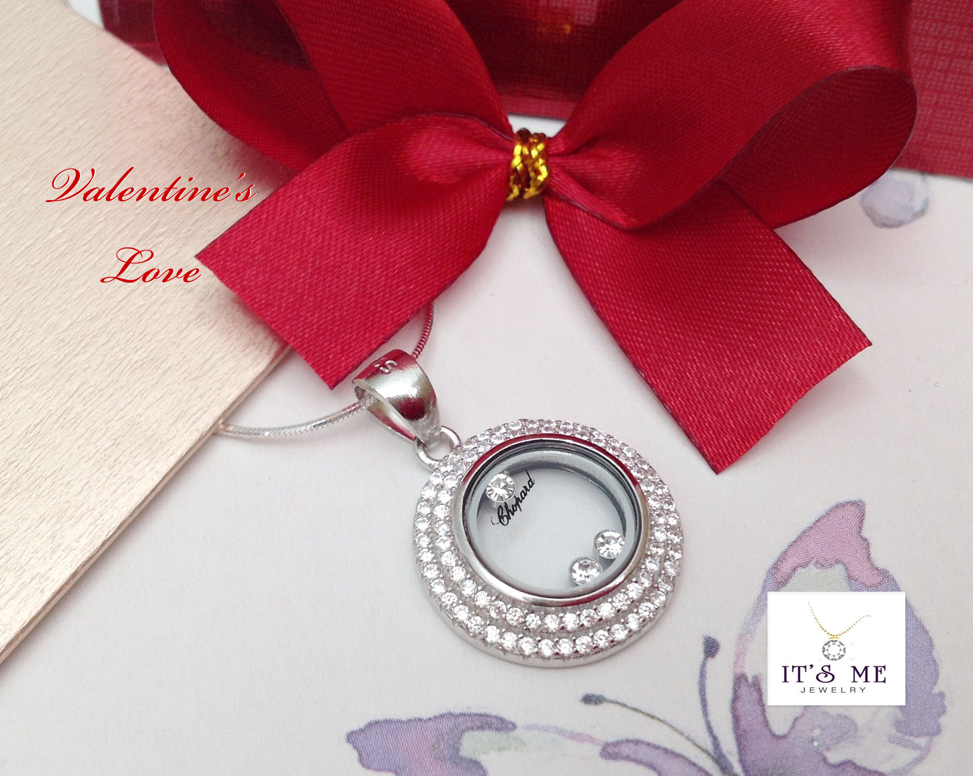 Valentine's Love จี้เงินแท้ งานแบรนด์ Chopard