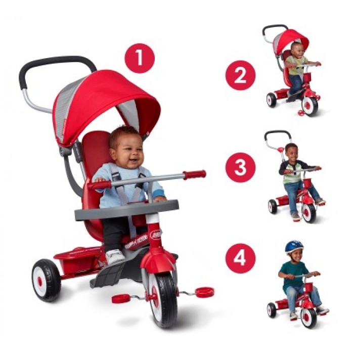 จักรยาน Radio Flyer 4 in 1 Stroll 'n Trike Red