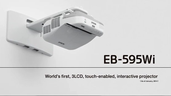 EPSON EB-595WI Ultra Short throw INTERACTIVE FUNCTION 3300 WXGA