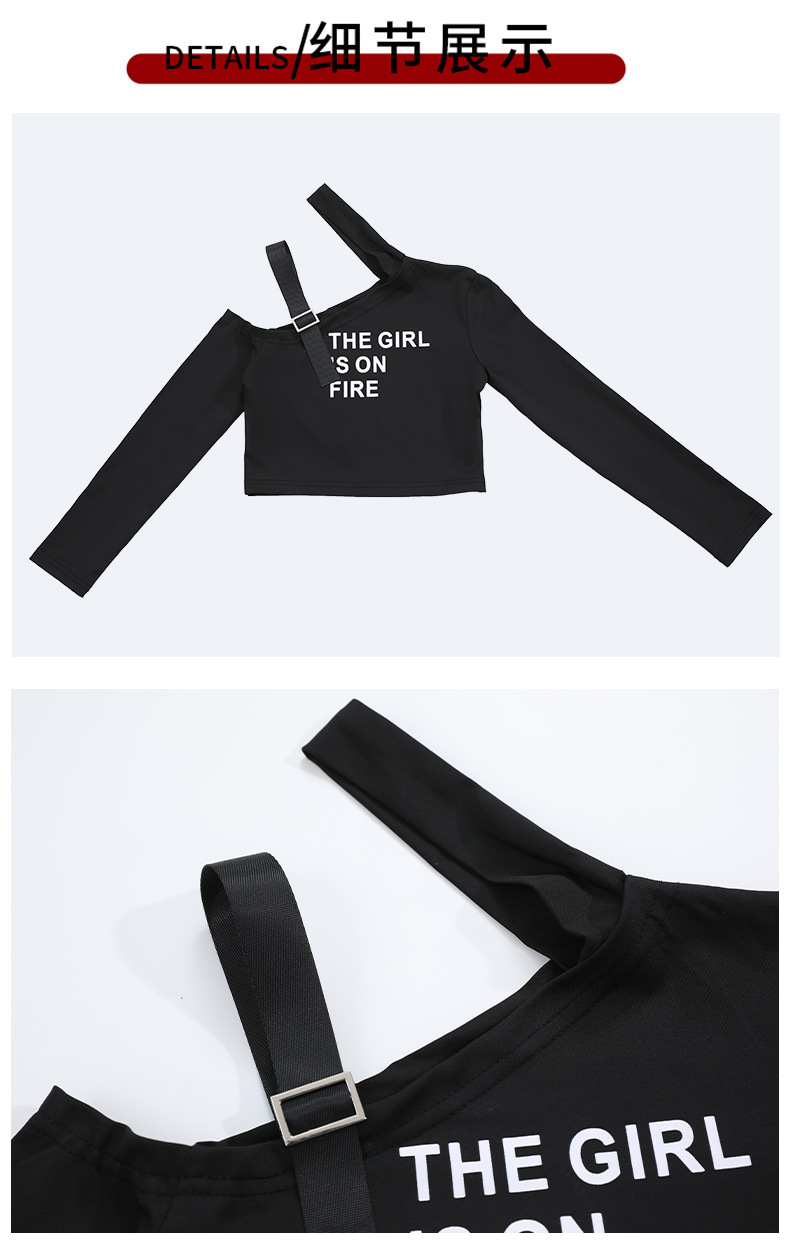 **พร้อมส่ง**ชุดเต้น ชุดแดนซ์ เสื้อแขนยาวคอไขว้+ กางเกงขายาว