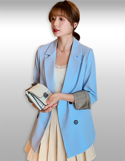 เสื้อสูทแฟชั่นแบบสวยหรูสไตล์เกาหลี มี 5 ไซส