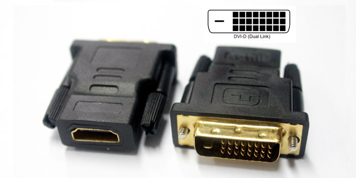 ตัวแปลง HDMI(F) / DVI-D (M)