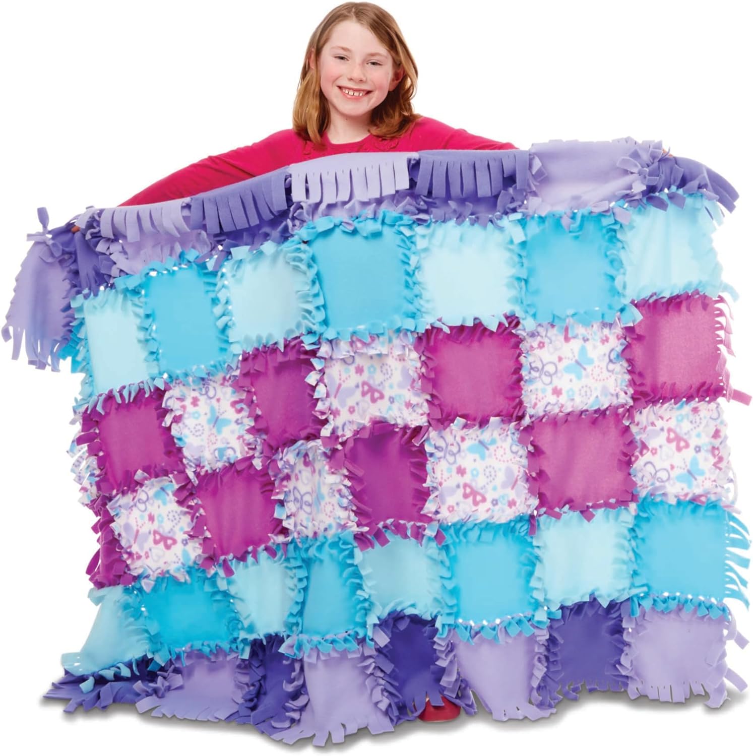 งานประดิษฐ์ผ้าห่ม Melissa & Doug สร้างโดย Me Butterfly Fleece Quilt