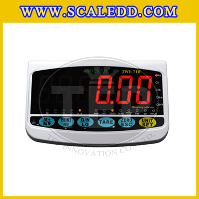 เครื่องชั่งดิจิตอล1000kg เครื่องชั่งดิจิตอล1ตัน พิกัดน้ำหนัก 1000kg ค่าละเอียด 100g ขนาดแท่น 150x150cm. ยี่ห้อ JADEVER รุ่น JWI-710