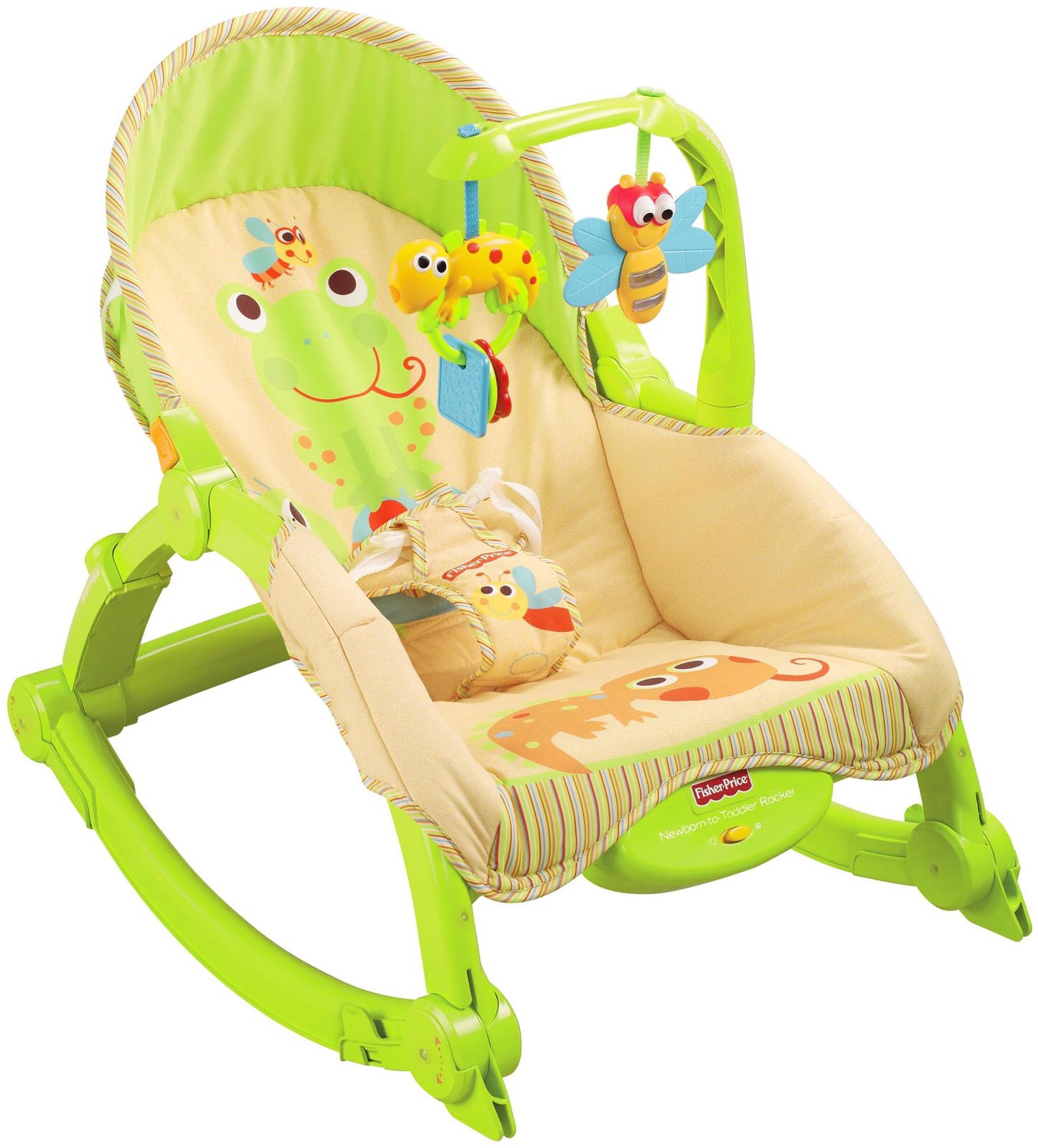 เก้าอี้โยกสามารถสั่นได้ Fisher-Price Newborn-To-Toddler Portable Rocker, Lizards
