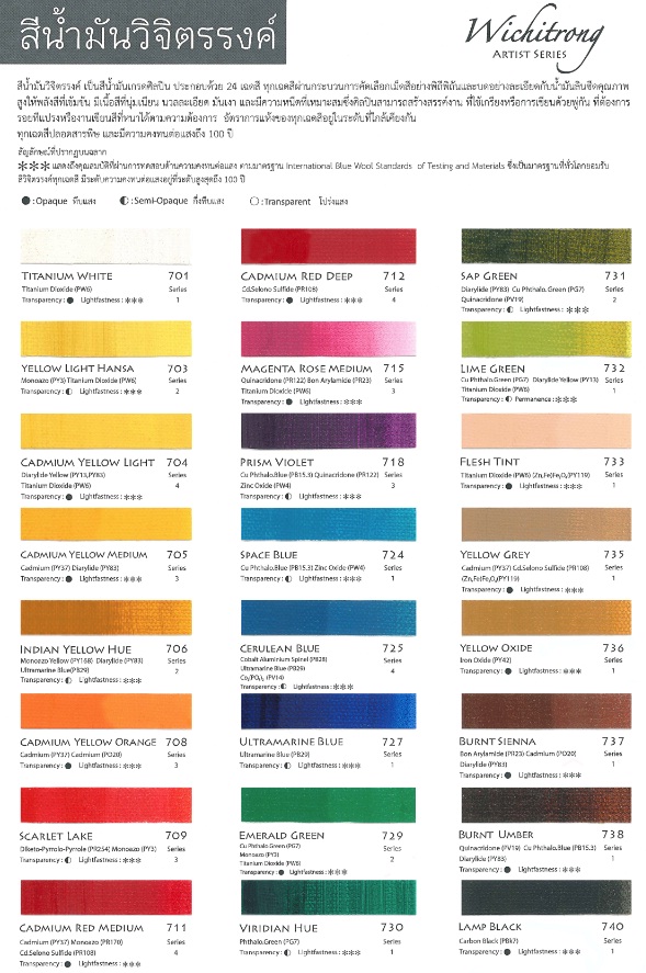 สีน้ำมันวิจิตรรงค์ 38ml