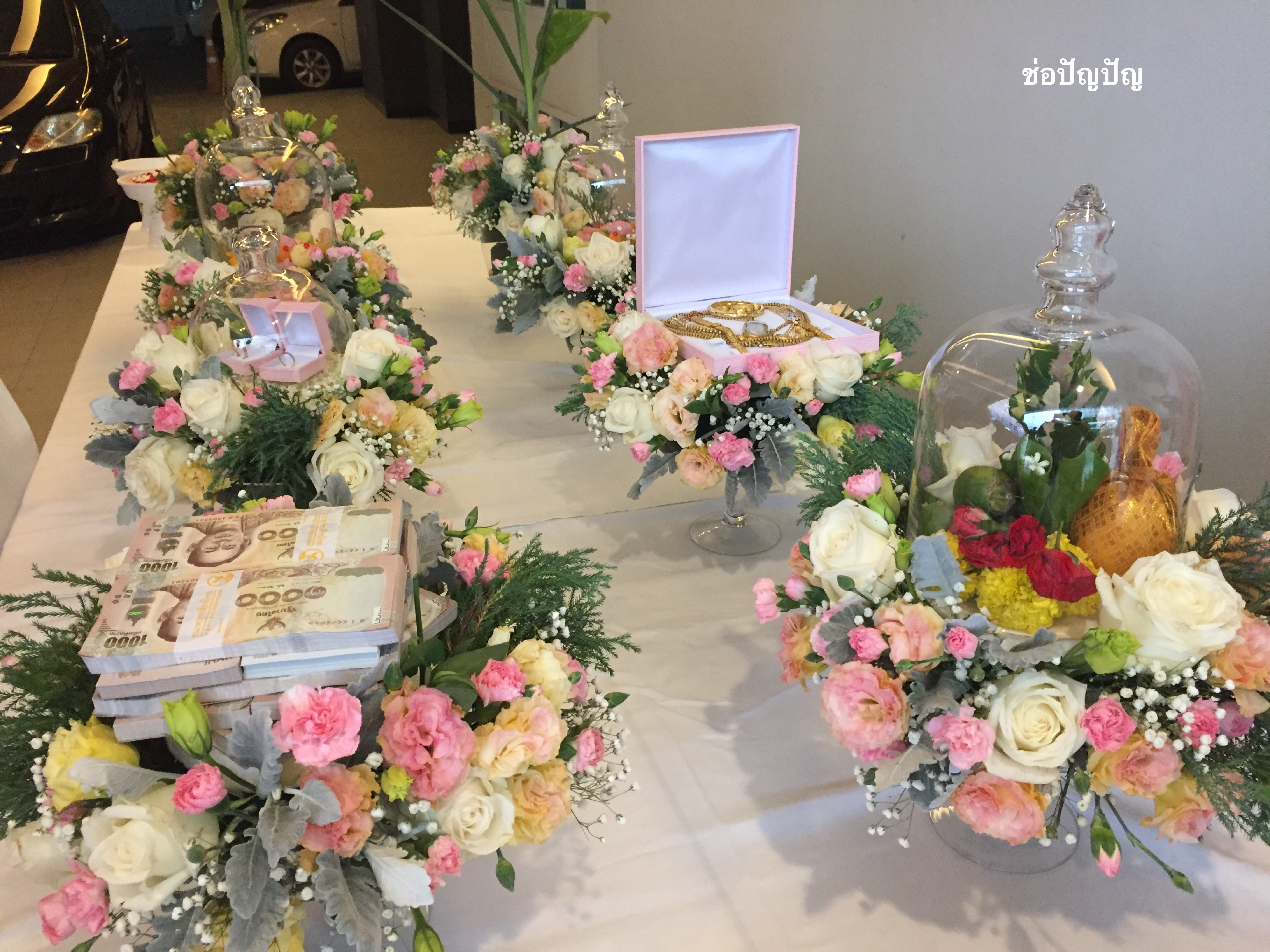 ขันหมากแก้วสไตร์โมเดิร์น งานแต่งคุณกิ๊ฟคุณเสก 4.02.61