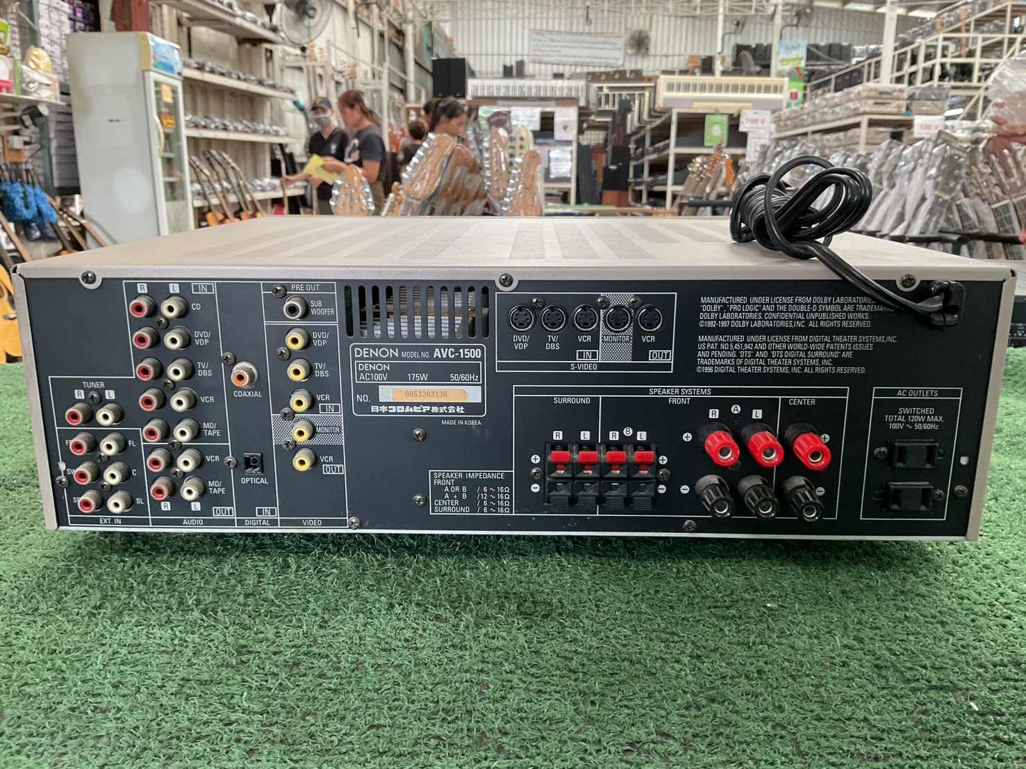 เครื่องขยายเสียง DENON : AVC-1500 สินค้าไม่พร้อมใช้งาน(ต้องซ่อม)
