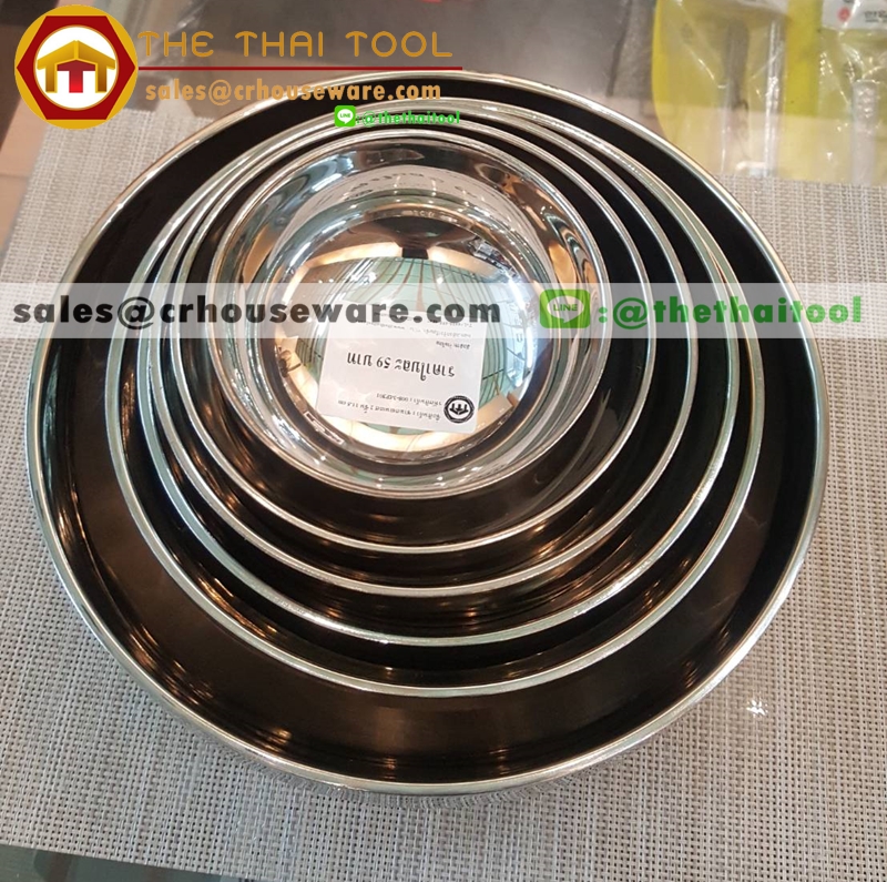 ชามสแตนเลส 2 ชั้น 20 ซม. 008-MP305,ชามเกาหลี2ชั้น 8 นิ้ว