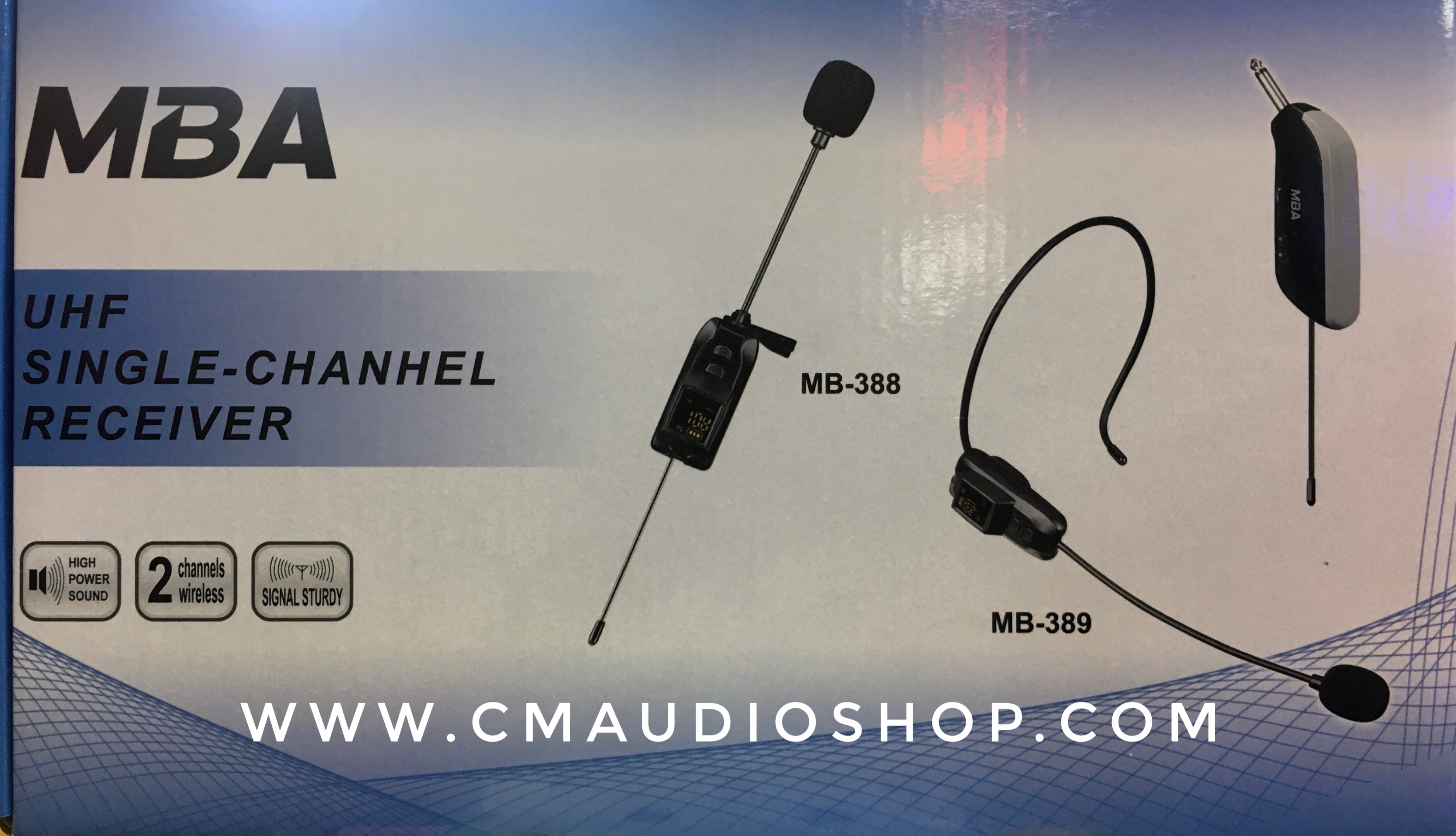 ไมค์ลอยครอบหัว MBA MB-389 (ย่านความถี่ UHF)