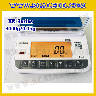 เครื่องชั่งดิจิตอลทศนิยม2ตำแหน่ง รุ่น XE 3000g x 0.05g เครื่องชั่ง3000g เครื่องชั่งน้ำหนัก13000g เครื่องชั่งละเอียดสูง3000g กิโลดิจิตอล3000g ตาชั่ง3000g เครื่องชั่ง3000g ยี่ห้อ CAS รุ่น XE