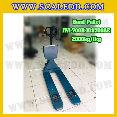 Hand Pallet 2ตัน เครื่องชั่งพาเลท2ตัน เครื่องชั่งพาเลท ตาชั่งแฮนด์พาเลท 2000kg ค่าความละเอียด 1kg ยี่ห้อ JADEVER รุ่น JWI-700B