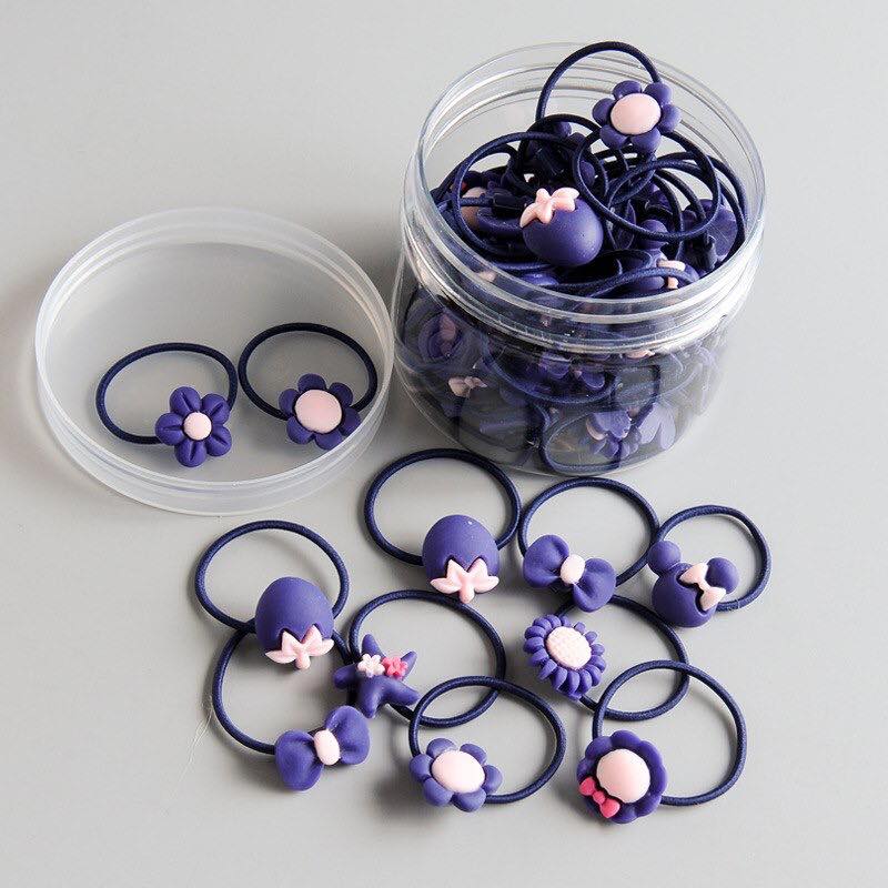 กล่องเซ็ท ยางรัดผม คละแบบ