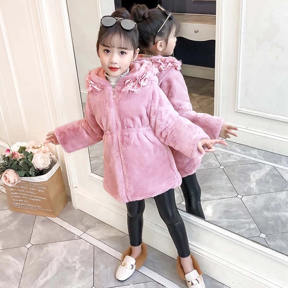 กันหนาว: เสื้อกันหนาวเด็ก กำมะหยี่ สีชมพู,สีม่วง