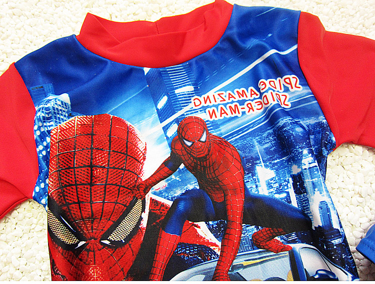 พร้อมส่ง ชุดว่ายน้ำเด็ก ชุดว่ายน้ำ ลายการ์ตูน เสื้อ+กางเกง+หมวก