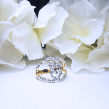 สั่งผลิตเพชรเบลเยี่ยมคัท แหวนแต่งงาน แหวนหมั้น ใส่เที่ยว ออกงาน แหวนทองคำ 18K เพชรแท้ 0.55 กะรัต 4.29 กรัม น้ำ 99 ราคาถูกมาก มีใบรับประกันค่ะ