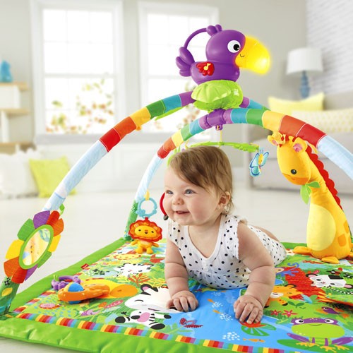 เบาะรองนอน Fisher-Price Rainforest Music & Lights Deluxe Gym
