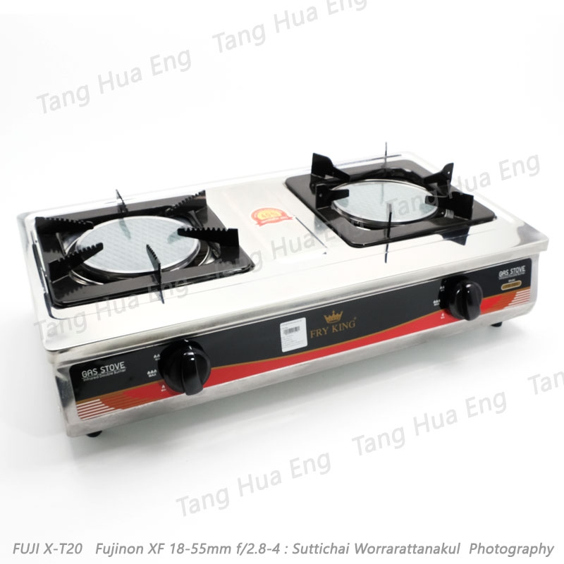 เตากล่องคู่หน้าสเตนเลส FR-380 ตรา fry king