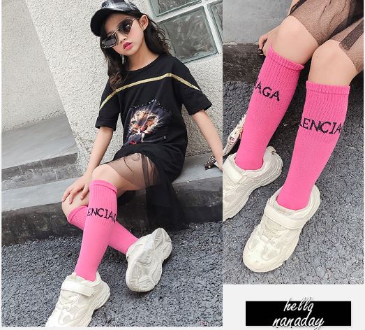 ถุงเท้ายาว ถุงเท้าเด็ก หลากสี