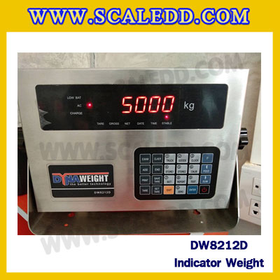 หัวอ่านเครื่องชั่งรถบรรทุก หน้าจอตาชั่งรถบรรทุก หัวอ่านแสดงค่าน้ำหนัก หัวอ่านเครื่องชั่งน้ำหนักรถบรรทุก Truck Scale Indicator ยี่ห้อ DYNAWEIGHT รุ่น DW8212D