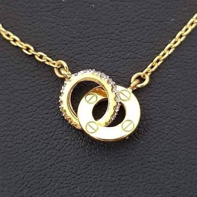 พร้อมส่งและสั่งผลิตสร้อยคอทอง จี้เพชรใส่เที่ยว ออกงาน ทองคำ 9K เพชรกุหลาบแท้ 0.09 กะรัต 19 เม็ด ราคาถูกมาก ส่งฟรี