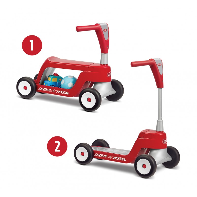 รถรุ่นใหม่เป็นทั้งขาไถและสกู้ตเตอร์ Radio Flyer Scoot 2 Scooter Ride On