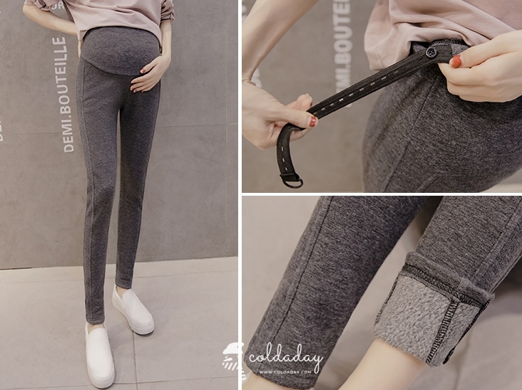 เลกกิ้งกันหนาวคนท้องสีดำ M-2XL