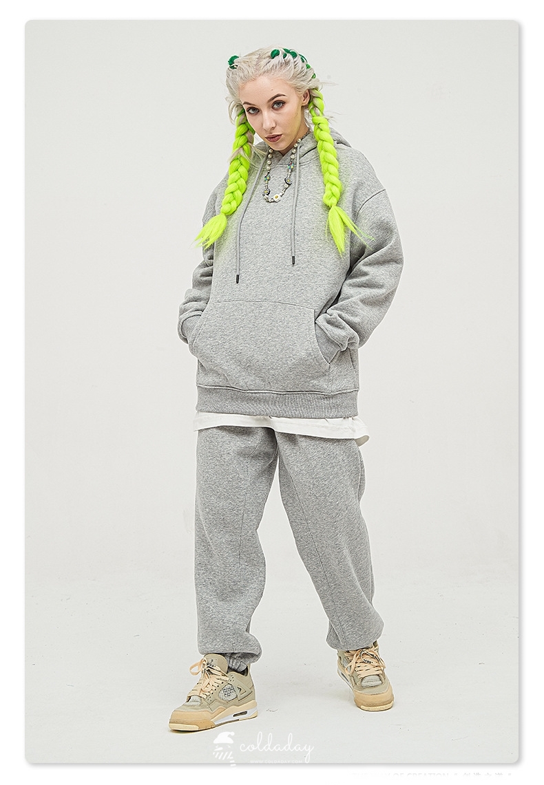 Cozy Urban Hoodie เสื้อสเวตเตอร์ฮู๊ดดี้กันหนาวบุขนแกะ UNISEX size M-3XL