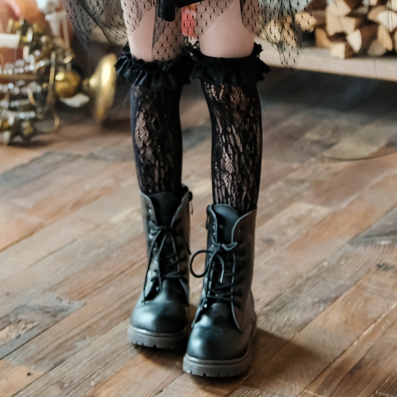 ถุงเท้ายาว/ตาข่าย ถุงน่องเต็มตัว ถุงมือลูกไม้