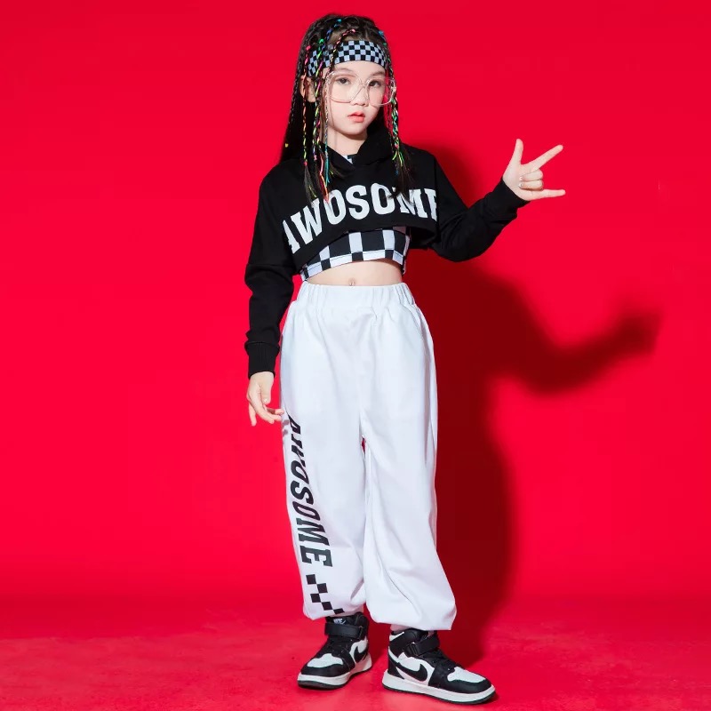 พร้อมส่ง***ชุดเต้น ชุดฮิปฮอป เสื้อแขนยาว +ตัวใน+กางเกง